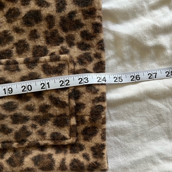 Talbots Leopard Print Merino Wool Long Sleeve Bling Button Blazer/Jacket Sz PL - Picture 13 of 13
